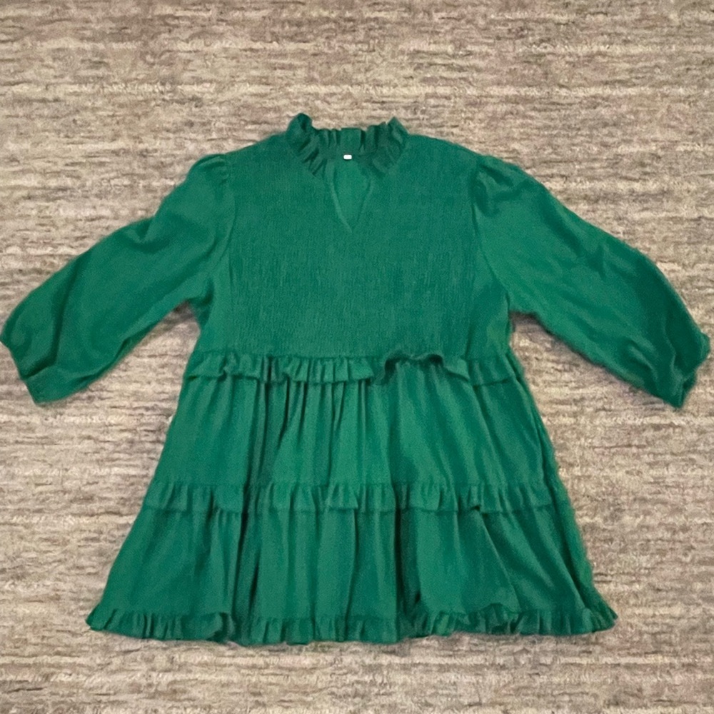 Green Tunic Top